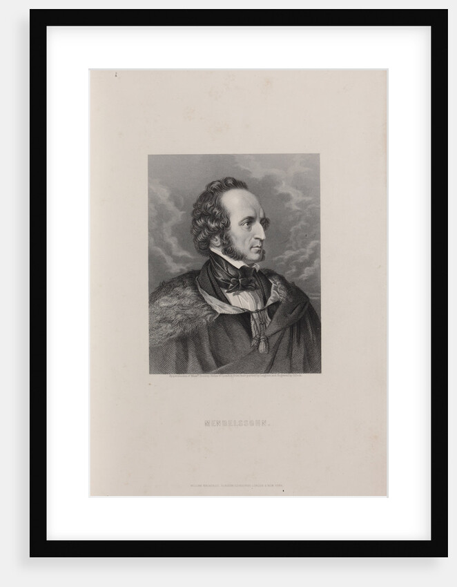 Portrait of Felix Mendelssohn Bartholdy, 1840s by Anonymous