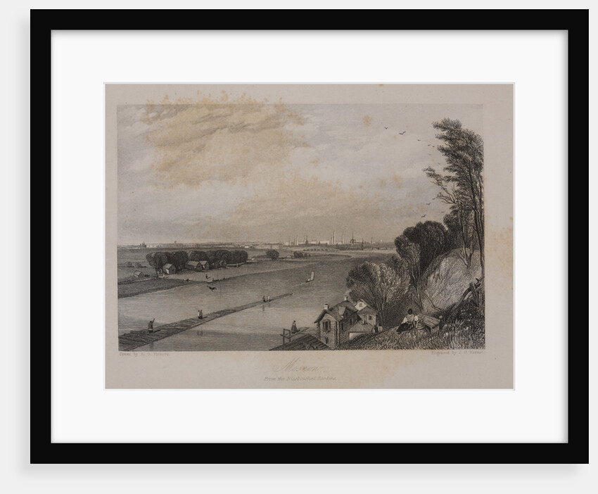 View of Moscow from the Neskuchny Garden, 1836 by Anonymous
