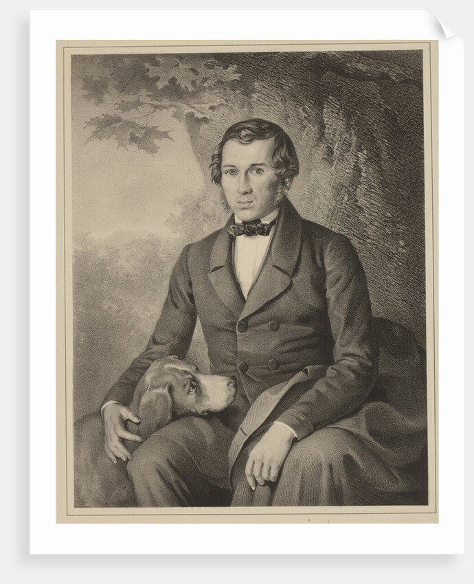 Portrait of the writer Yevhen Pavlovych Hrebinka, 1859 by Anonymous