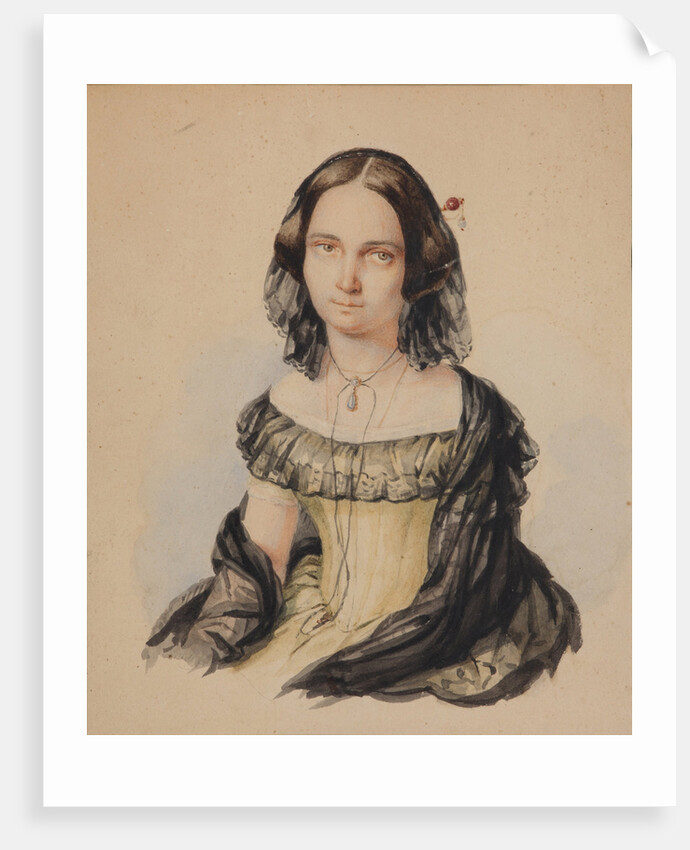 Yelizaveta Nikolayevna Krivtsova, née Princess Repnina-Volkonskaya, c. 1843 by Anonymous