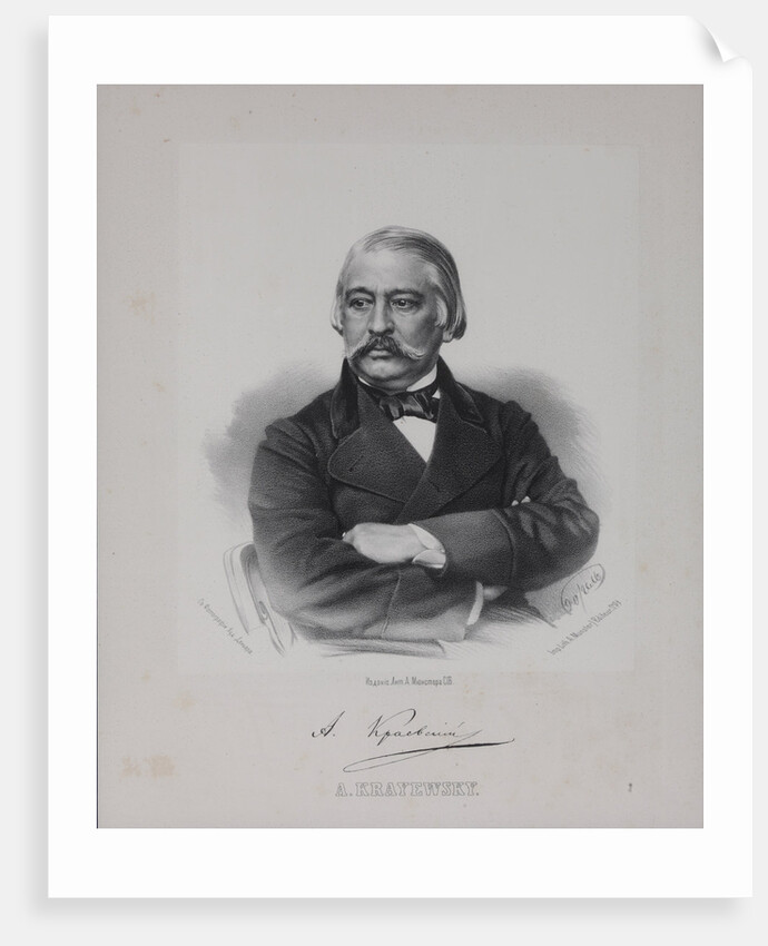Portrait of the Publisher Andrey Alexandrovich Krayevsky, 1860s by Anonymous