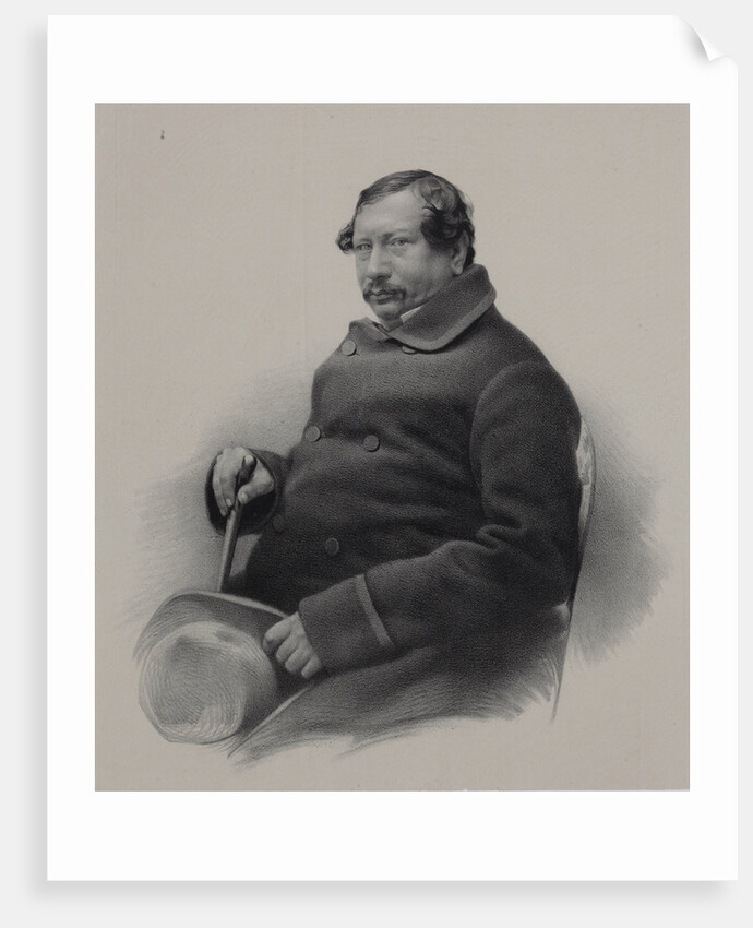 Portrait of the author Nestor Vasilievich Kukolnik, 1860s by Anonymous