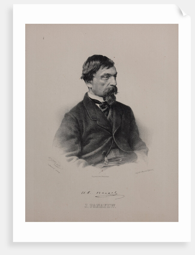 Portrait of the author Ivan Ivanovich Panaev, 1860s by Anonymous