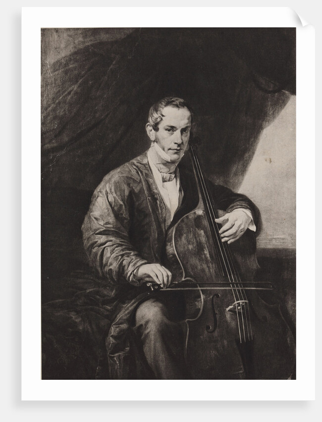 Portrait of Count Matvey Yuryevich Vilyegorsky with Cello (nach K, Briullow), 1904 by Anonymous