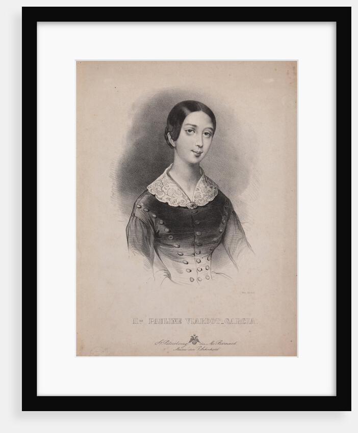 Portrait of the singer and composer Pauline Viardot, 1840s by Anonymous