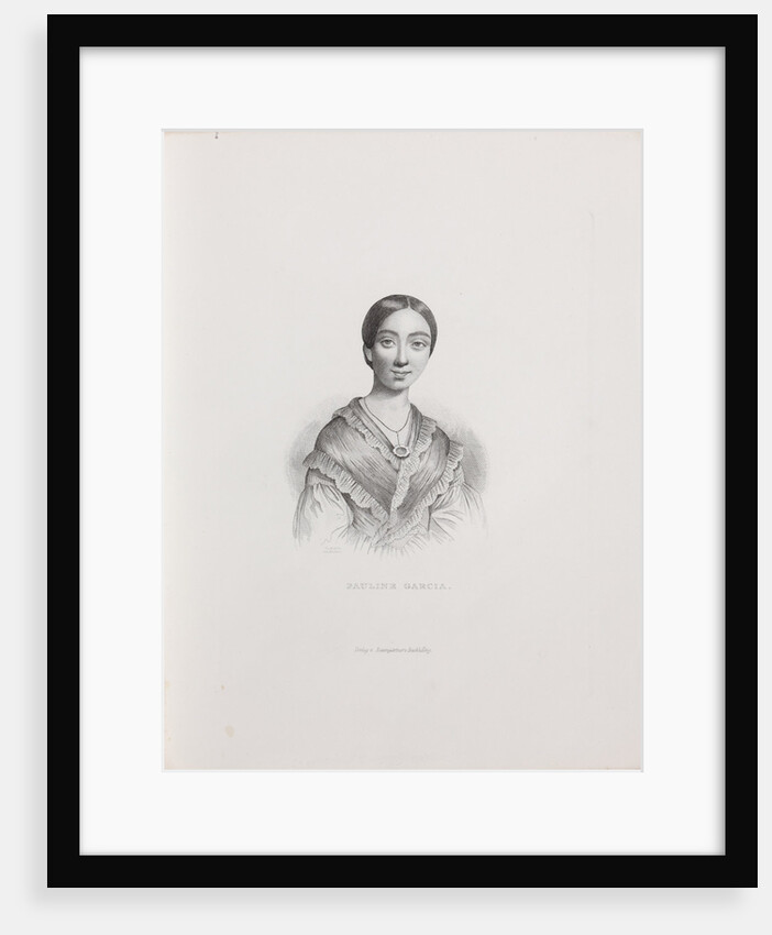 Portrait of the singer and composer Pauline Viardot, 1839-1840 by Anonymous