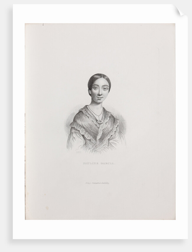 Portrait of the singer and composer Pauline Viardot, 1839-1840 by Anonymous