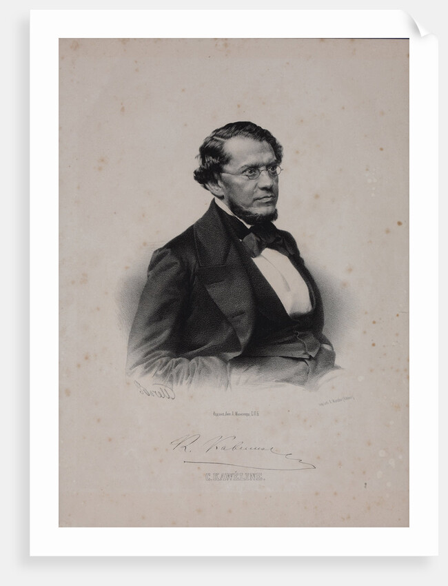 Portrait of Konstantin Dmitrievich Kavelin, 1860s by Anonymous