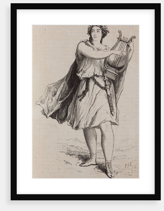 Pauline Viardot as Orfeo in the opera Orpheo ed Euridice by Ch, Gluck, 1890 by Anonymous