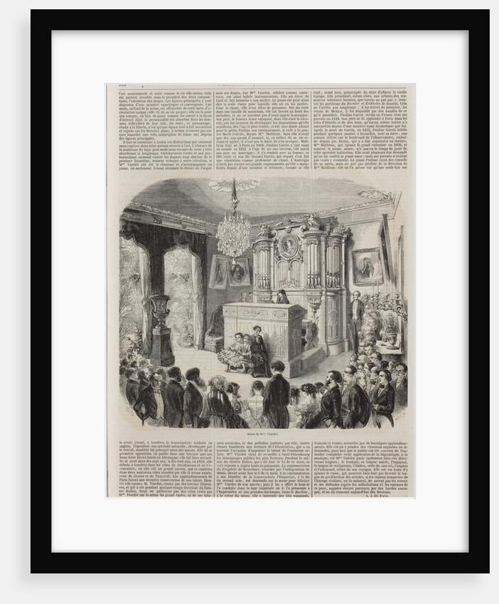 The Musical Soirée at the Pauline Viardot-Garcias Salon, 1853 by Anonymous