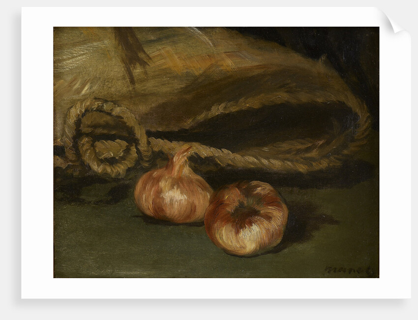 Still life with bag and garlic, 1861-1862 by Anonymous