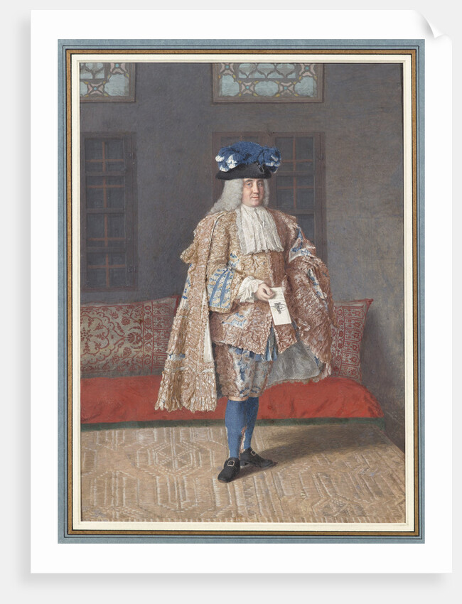 Portrait of Corfitz Ulfeldt in an Ottoman Interior, 1740-1741 by Anonymous