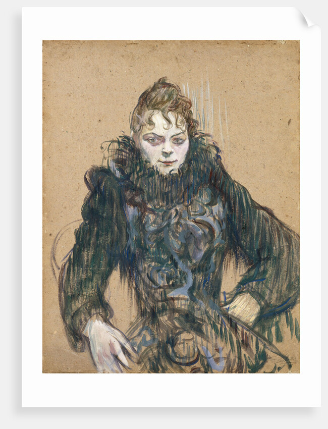 Woman with a Black Boa, 1892 by Anonymous