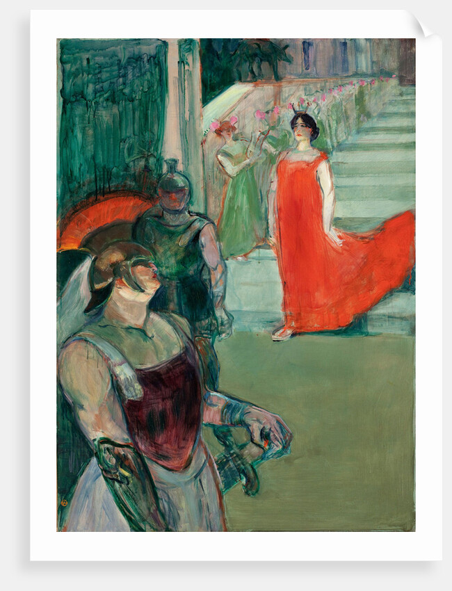 The Opera Messalina at Bordeaux (Messaline descend lescalier bordé de figurants), 1901 by Anonymous