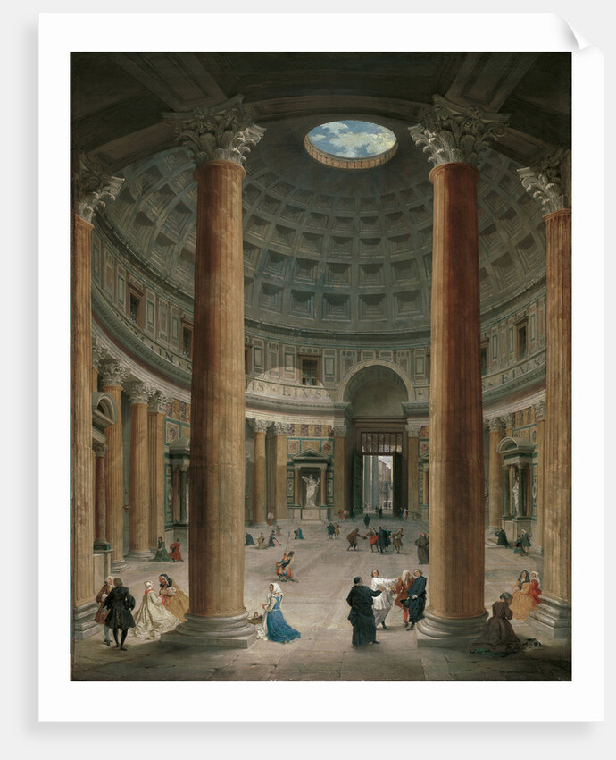 Interior of the Pantheon, Rome, 1735 by Anonymous