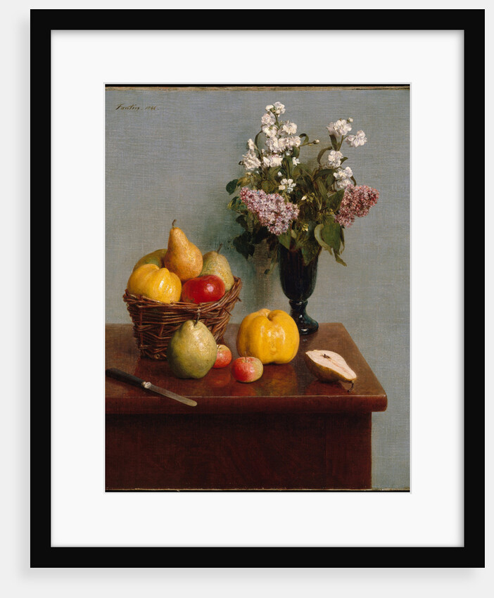Still Life with Flowers and Fruit, 1866 by Anonymous