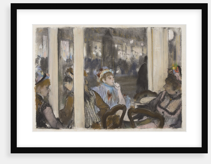 Women on a Cafe Terrace, Evening, 1877 by Anonymous