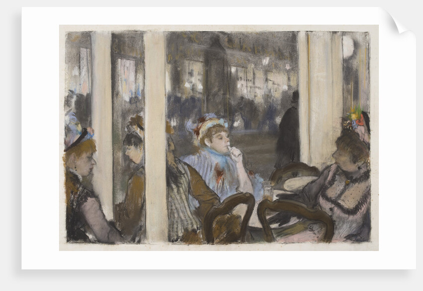 Women on a Cafe Terrace, Evening, 1877 by Anonymous