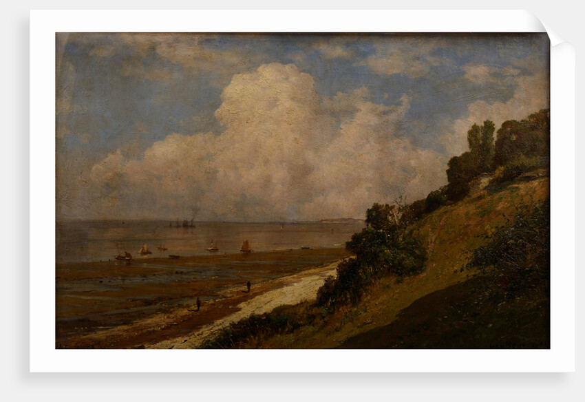 Beach at Honfleur, A hot day, 1876 by Anonymous