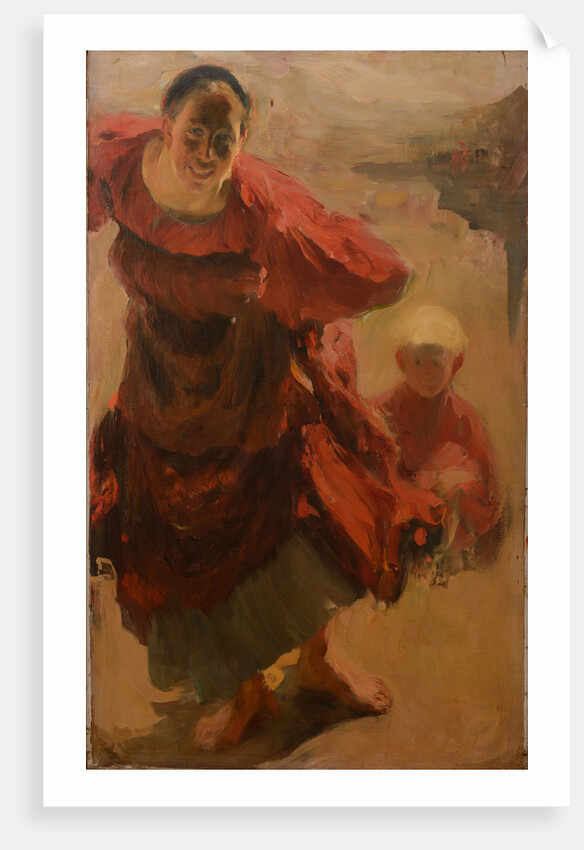 Woman with child, 1901 by Anonymous