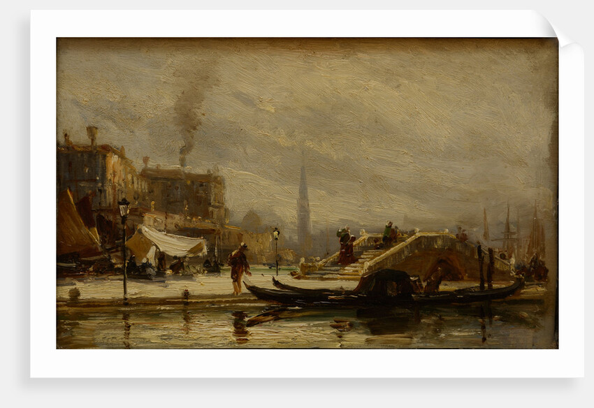 Venice near the railroad station, Noon, 1872 by Anonymous