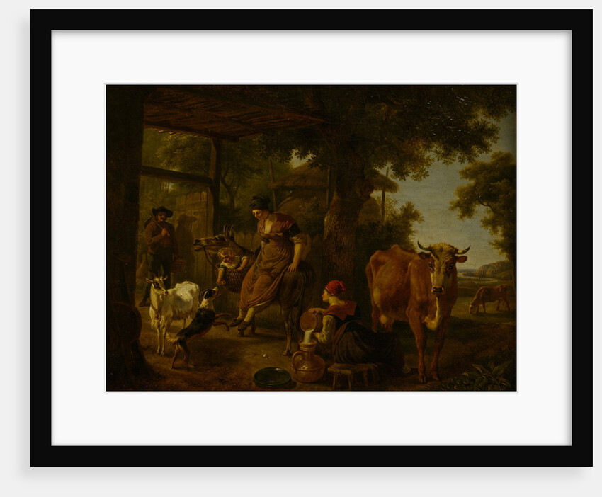 On the farm, A scene from rural life, Second Half of the 18th cen by Anonymous