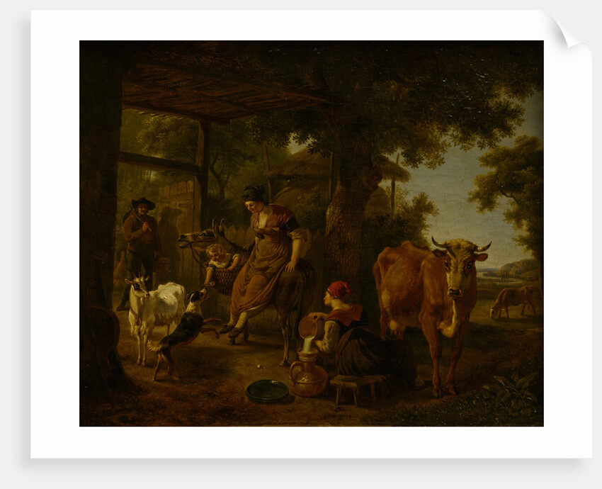 On the farm, A scene from rural life, Second Half of the 18th cen by Anonymous