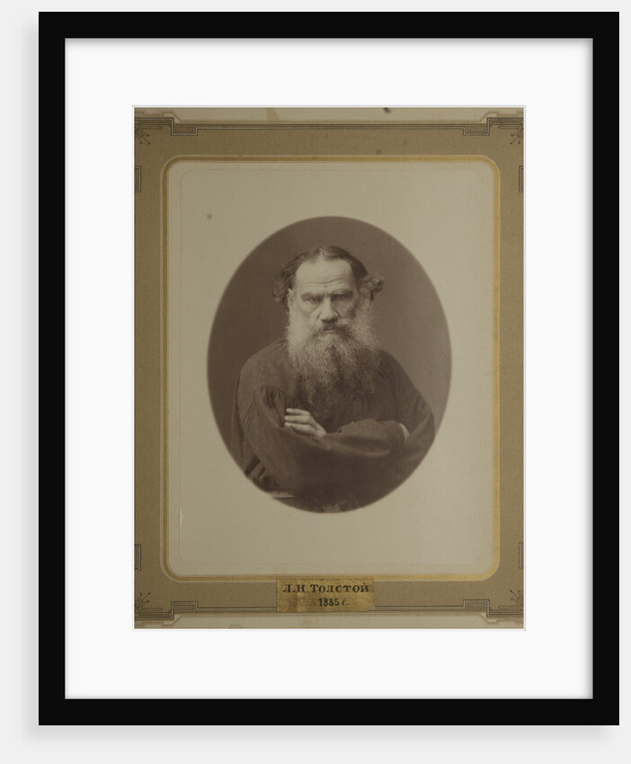 Portrait of the author Count Lev Nikolayevich Tolstoy by Anonymous