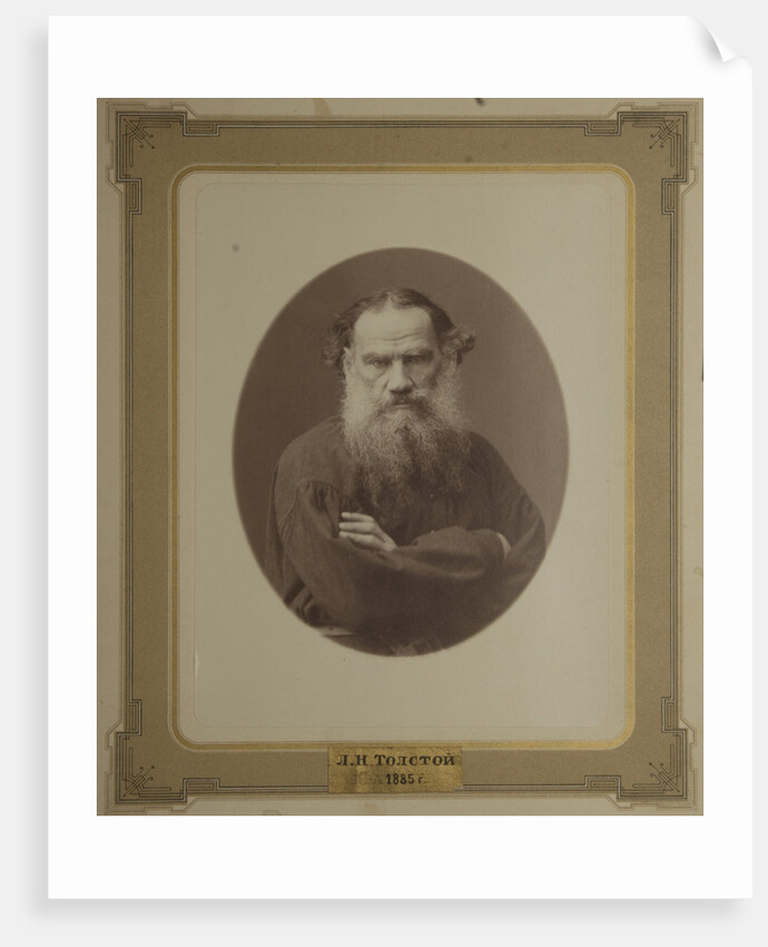 Portrait of the author Count Lev Nikolayevich Tolstoy by Anonymous