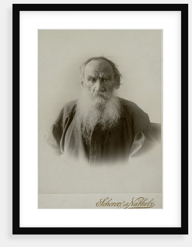 Portrait of the author Count Lev Nikolayevich Tolstoy by Anonymous
