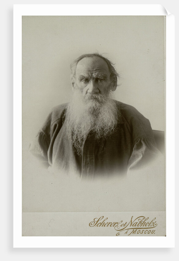Portrait of the author Count Lev Nikolayevich Tolstoy by Anonymous