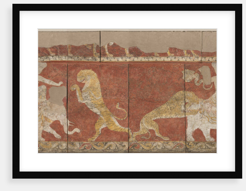Wall painting from the Red Hall of the Palace in Varakhsha. Fragment by Anonymous