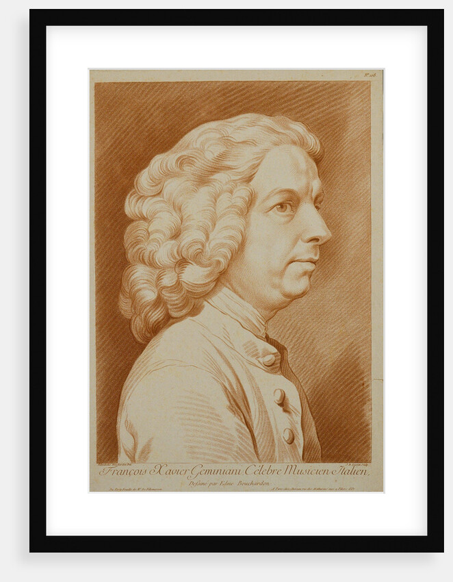 Portrait of the composer Francesco Geminiani by Anonymous