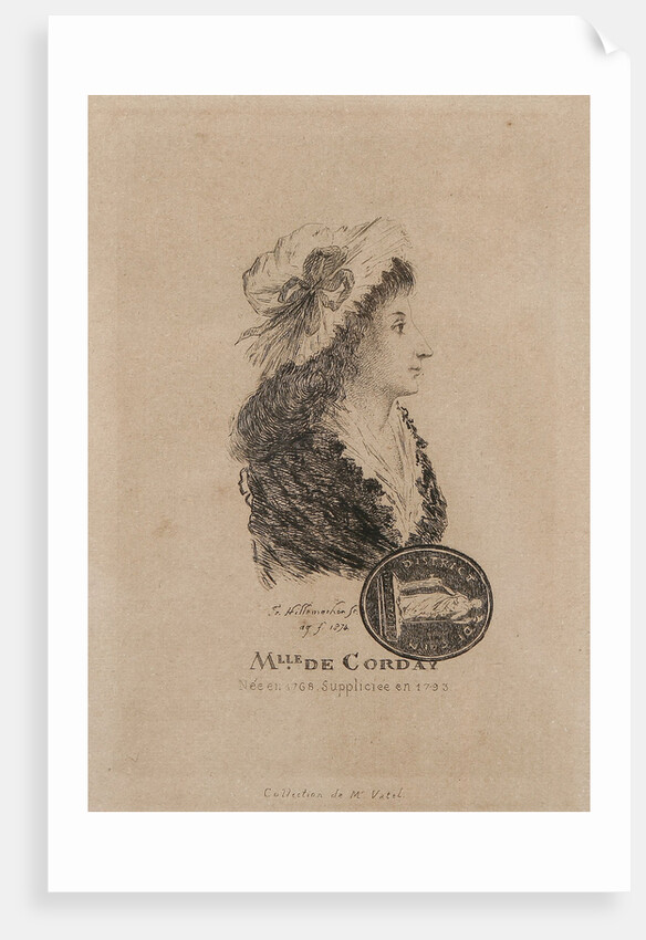 Portrait of Charlotte Corday by Anonymous