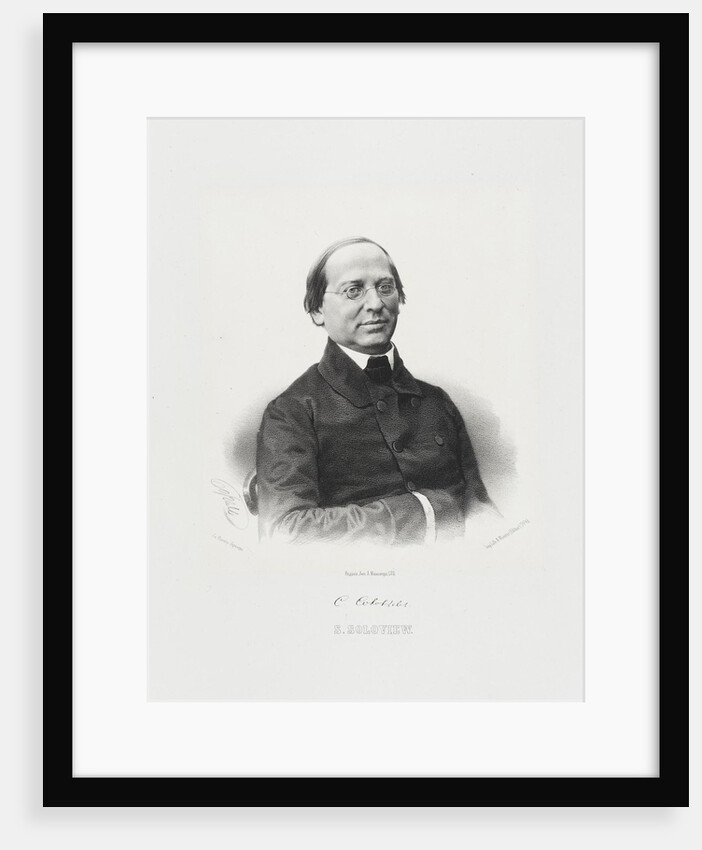 Portrait of the historian Sergey Mikhaylovich Solovyov by Anonymous