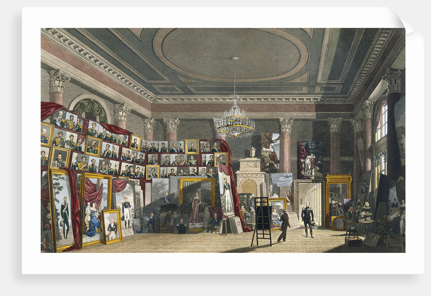 Emperor Alexander I in the studio of George Dawe in the Winter Palace by Anonymous