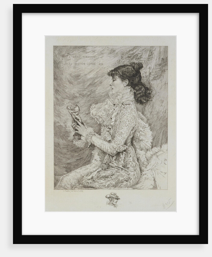 Portrait of Sarah Bernhardt by Anonymous
