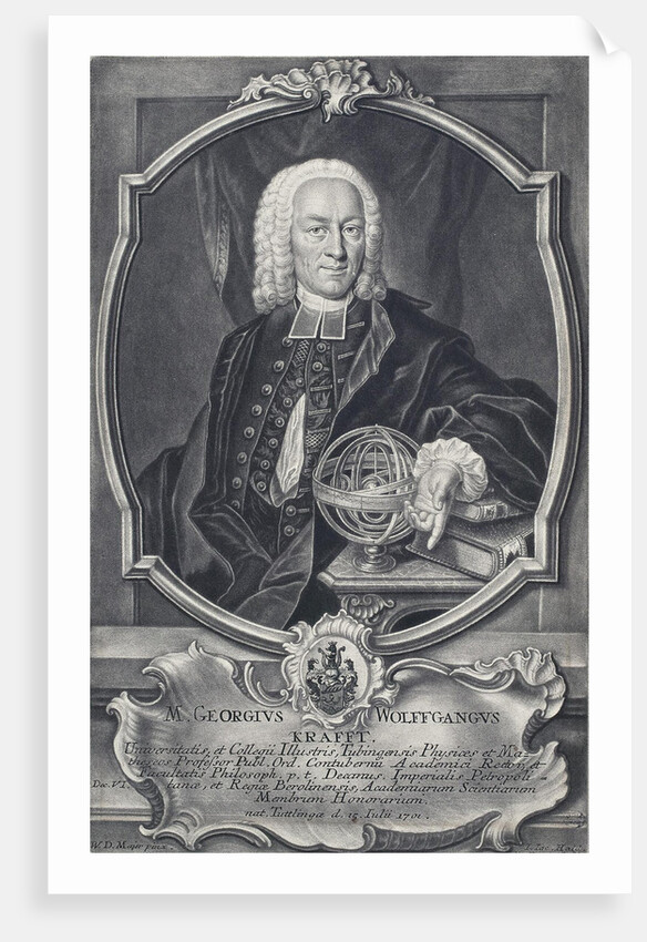 Portrait of the physicist Georg Wolfgang Krafft by Anonymous