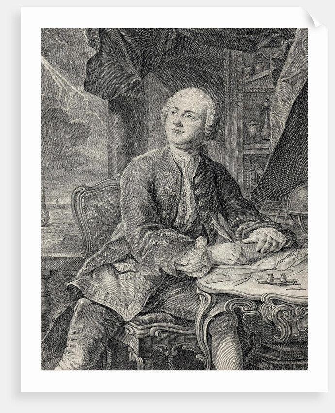 Portrait of Mikhail Vasilyevich Lomonosov by Anonymous