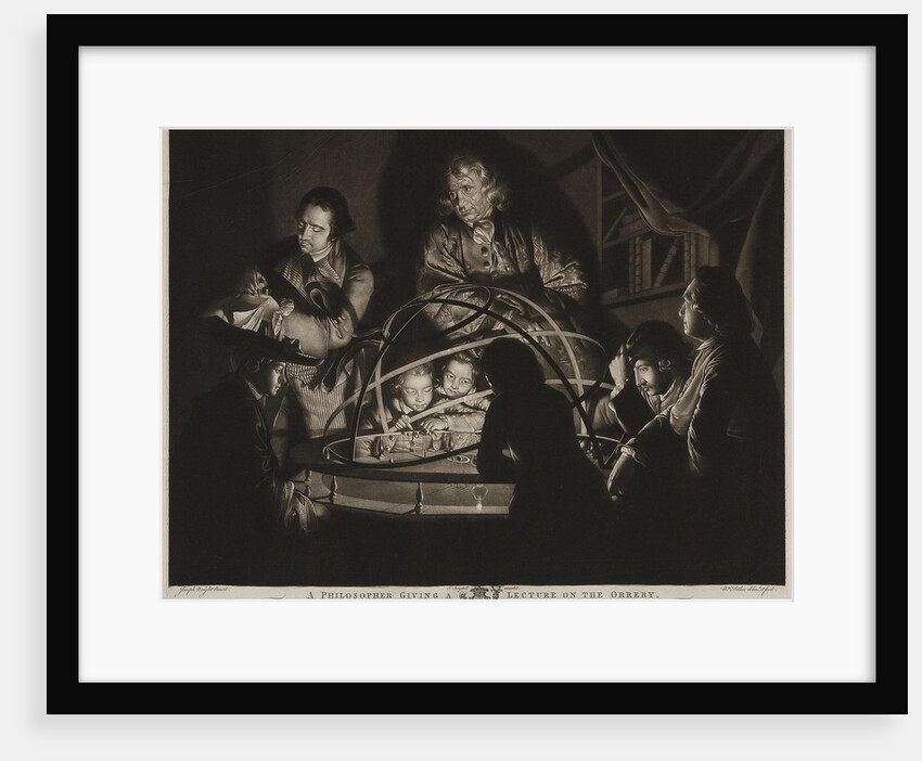 A Philosopher giving a Lecture on the Orrery in which a lamp is put in place of the Sun by Anonymous