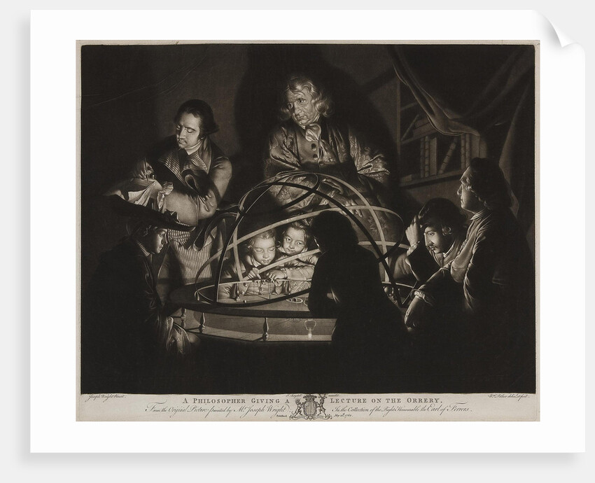 A Philosopher giving a Lecture on the Orrery in which a lamp is put in place of the Sun by Anonymous