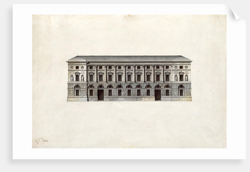 Facade of the Hermitage Theatre in Saint Petersburg by Anonymous