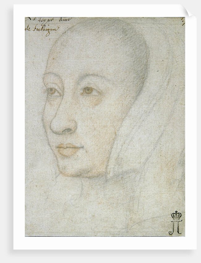 Portrait of Anne of Brittany by Anonymous