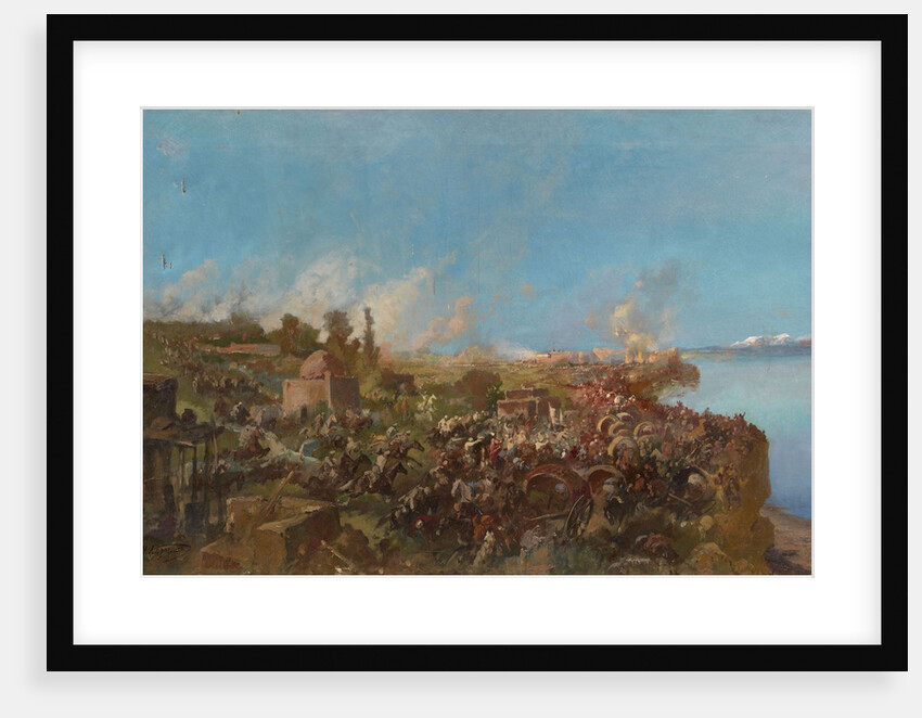 The Battle at Makhram on August 22, 1875 by Anonymous