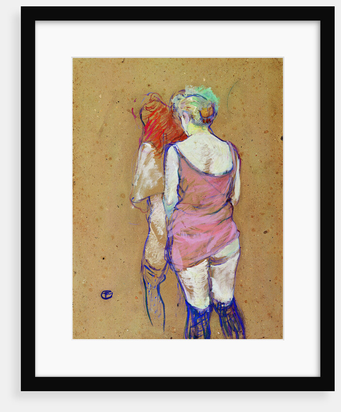 Two Half-Naked Women Seen from behind by Anonymous