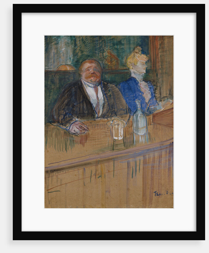 At the Cafe. The Customer and the Anemic Cashier. (Au café: le patron et la caissière chlorotique) by Anonymous
