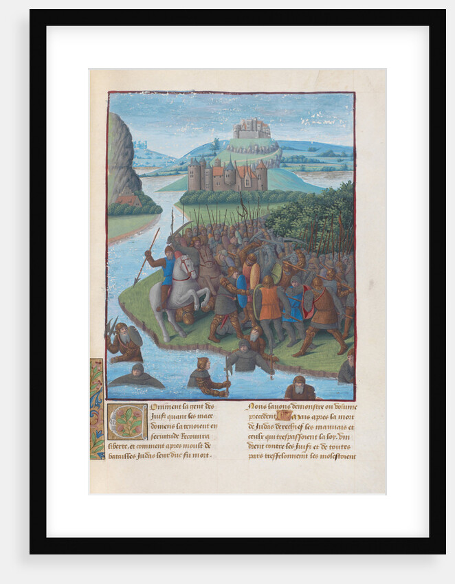 Battle between the Maccabees and the Seleucids. Illustration in Flavius Josephus Antiquities of the by Anonymous