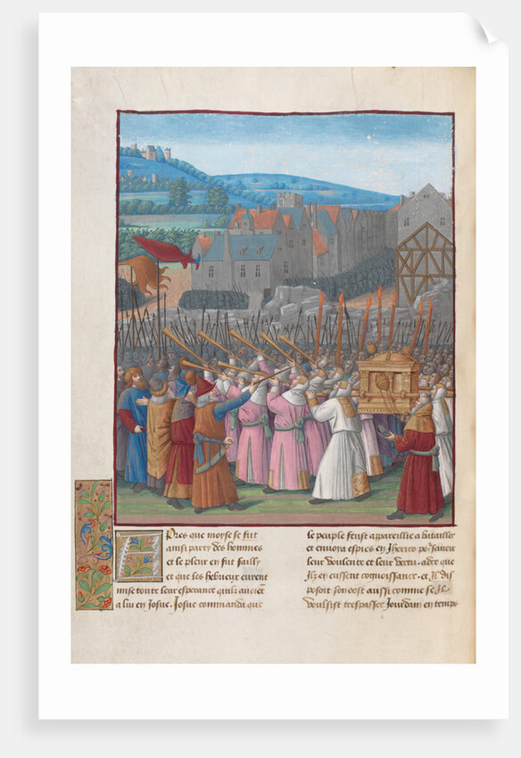 Joshua and the Fall of Jericho. Illustration in Flavius Josephus Antiquities of the Jews (Antiquit by Anonymous