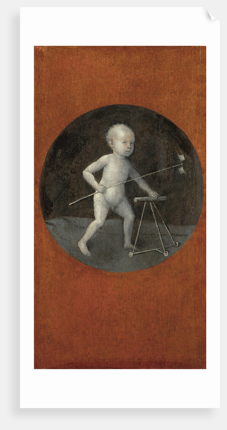 Child with Pinwheel and Toddler Chair. (Reverse of Christ Carrying the Cross) by Anonymous