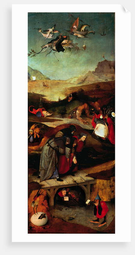 The Temptation of Saint Anthony (Left wing of a triptych) by Anonymous